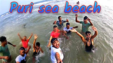 Puri Sea Beach Enjoying Sea Bath Puri Sea Beach Kolkata To Puri Vlog Part 2 Youtube