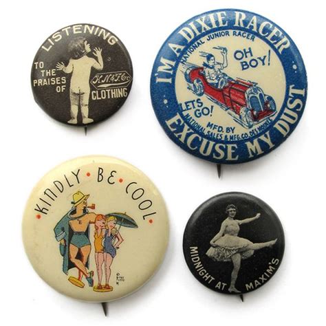 Early 20th Century Buttons For The Busy Beaver Button Museum Buttons