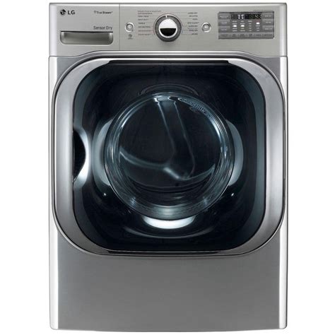 Lg Electric Dryer With Steam Technology 90 Cu Ft Graphite Steel
