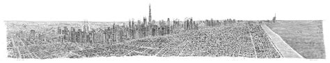 Stephen Wiltshire S Dubai Panorama Drawing