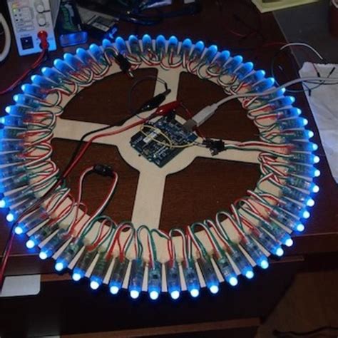 Build Your Own Arduino Powered Led Clock Led Clock Arduino Projects