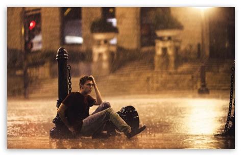 Download Man Standing In The Rain Ultrahd Wallpaper Wallpapers Printed