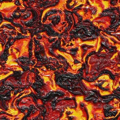 Red Hot Molten Lava Flow Seamless Texture Perfect For 3d Lava