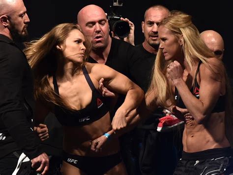 Video Ronda Rousey V Holly Holm Weigh In For Ufc193 Almost Comes To Blows Herald Sun