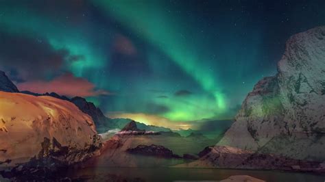 Aurora Borealis Timelapse In 4k Lofoten Northern
