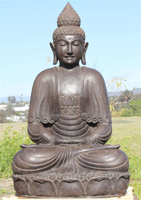 Sold Stone Meditating Garden Buddha Statue 39 105ls438 Hindu Gods