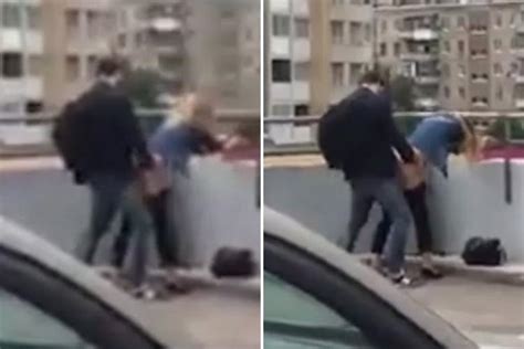Randy Russian Couple Caught Having Sex In A Busy Public Car Park And