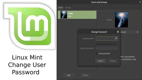 Linux Mint 19 How To Change User Password Youtube