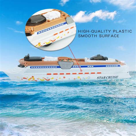 Otonopi Cruise Ship Model Toy Ocean Liner Boat Toy With Light And Sound