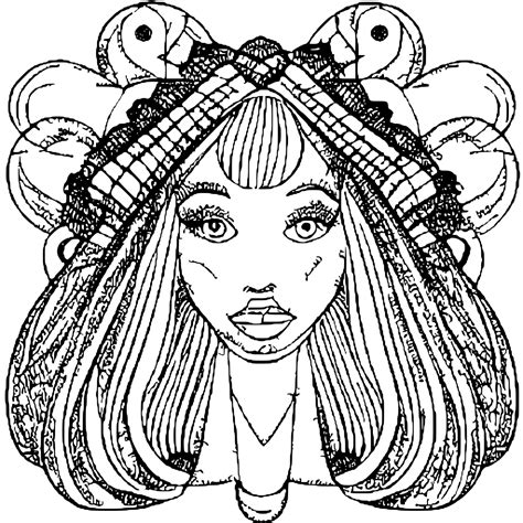 Barbie Coloring Page · Creative Fabrica