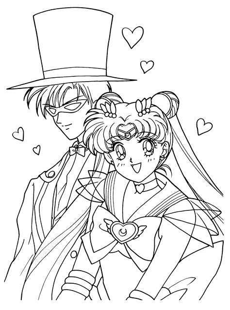 Sailor Moon Coloring Pages Sketch Coloring Page