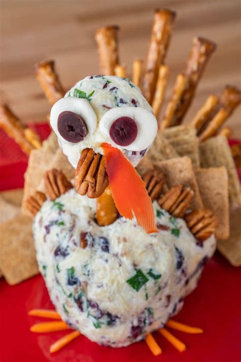 Impress Your Dinner Guests With This Adorable Turkey Cheese Ball