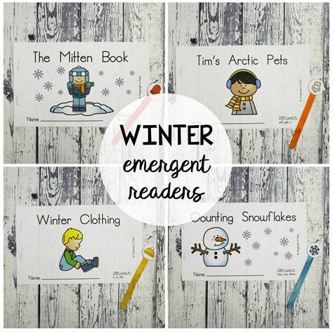 Winter Emergent Readers | Winter theme kindergarten, Emergent readers, Emergent readers activities