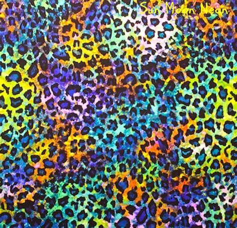 Multi Color Leopard Print Nylon Lycra Spandex By Nostalgicfox