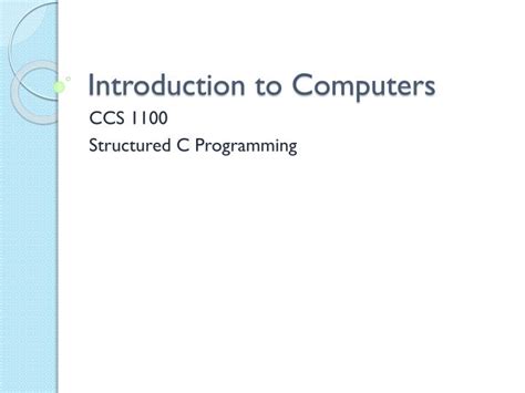 Ppt Introduction To Computers Powerpoint Presentation Free Download