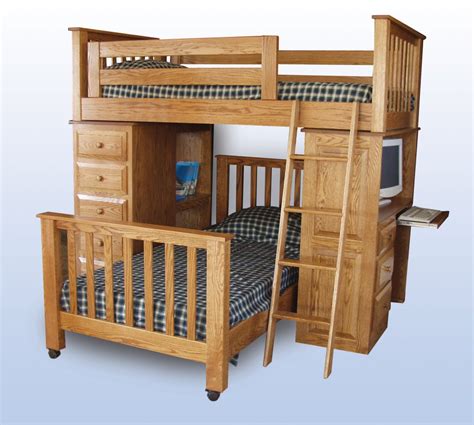 Loft Bed Desk Combo Furniture Homesfeed