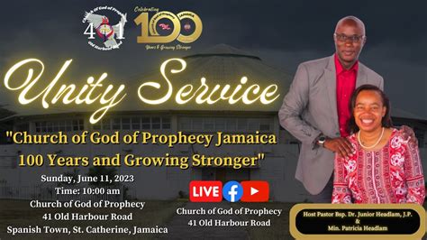 Church Of God Of Prophecy Jamaica 100 Years And Growing Stronger
