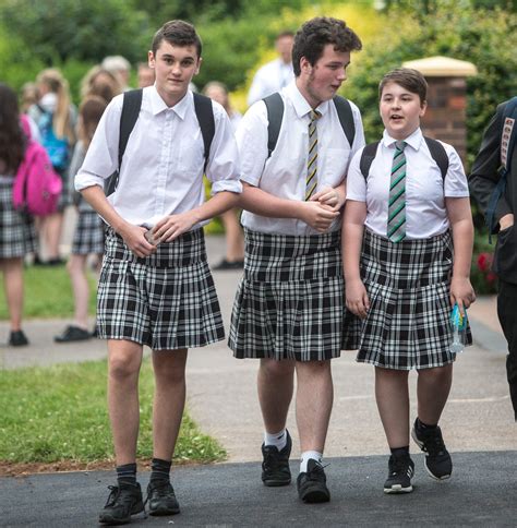 Schoolboys Stage Skirt Protest To Liberate Their Legs