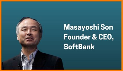 Masayoshi Son Founder And Ceo Of Softbank Japanese Entrepreneur