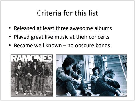 My List Of The Top Ten Rock Bands Of All Time Letter To Sons
