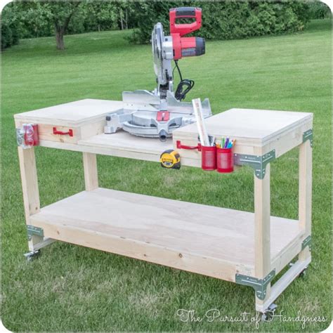 6 Diy Space Saving Miter Saw Stand Plans For A Small Workshop