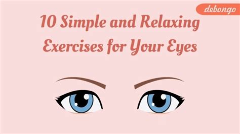 10 Simple And Relaxing Exercises To Improve You Eyesight Youtube