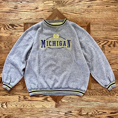 Vintage Logo Athletic Michigan Wolverines Sweatshirt Size Xl