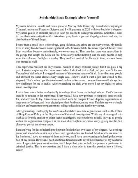 As a mixture of skills, personal values, interests, experience, aspiration, and education, setting of career goals may sound clear in words, yet writing it. Best Scholarship Essay Examples To Write A Perfect Essay