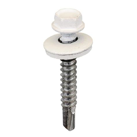 Acorn International 12 X 1 12 Inch White Hex Metal To Metal Screws