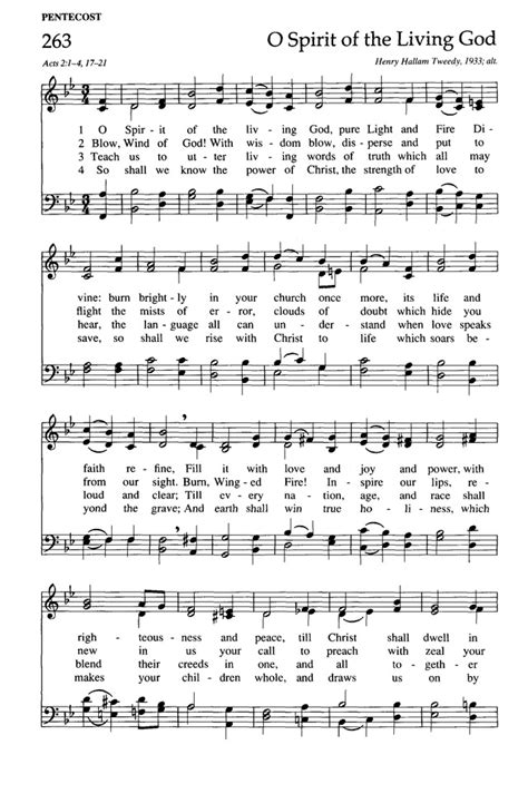 The New Century Hymnal 263 O Spirit Of The Living God