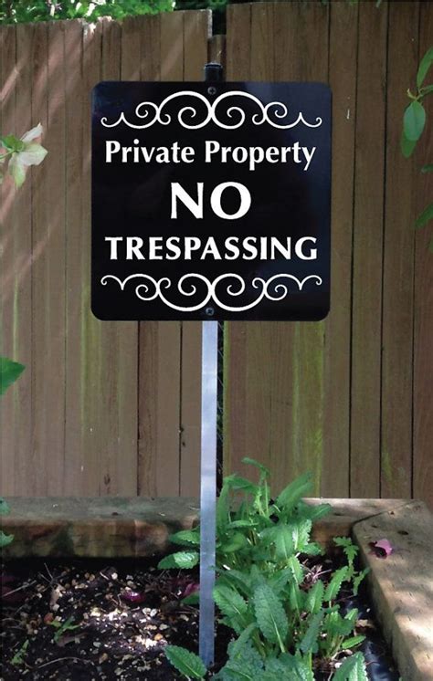 Driveway Marker No Parking Sign Property Sign Outdoor Signage Warning Sign Privacy Signage Lawn