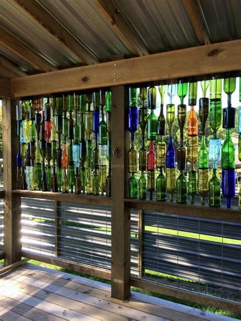 Best 12 Bottle Gate Gate Made With Used Wine Bottles Lighted At