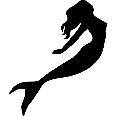 Mermaid Silhouette Clip Art Mermaid Png Download 800800 Free