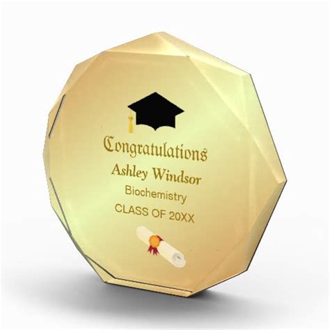 Congratulations On Graduation On Acrylic Award Zazzle