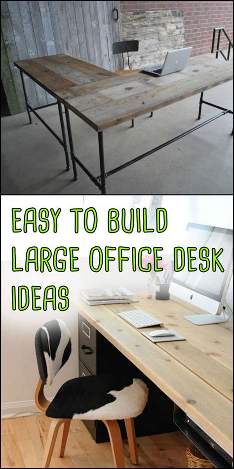 These Easy To Build Large Home Office Desk Ideas Require