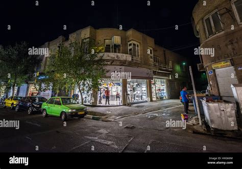 One Of Many Lighting Shop On Lalehzar Street In Tehran City Capital Of