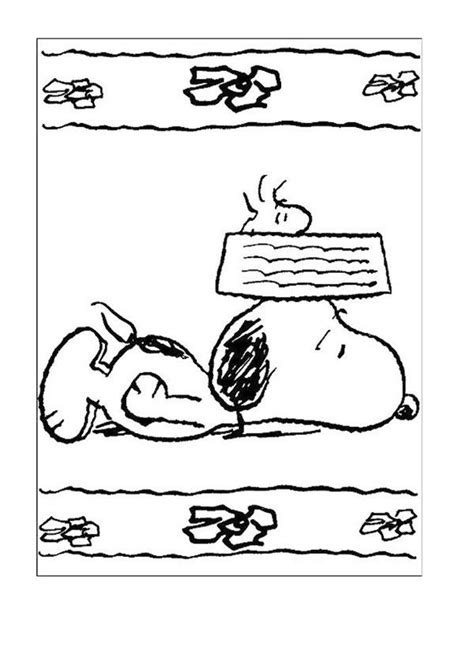 Snoopy 6 Ausmalbilder für Kinder Malvorlagen zum ausdrucken und