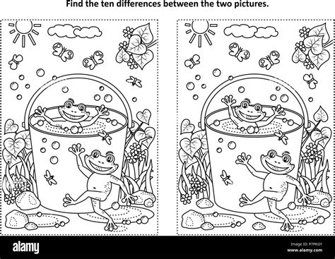 Find The Ten Differences Coloring Page Free Printable Vrogue Co