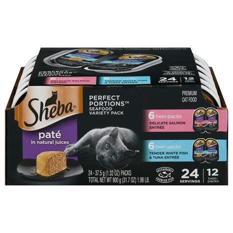 Save On Sheba Perfect Portions Wet Cat Food Pate Seafood Variety Pack