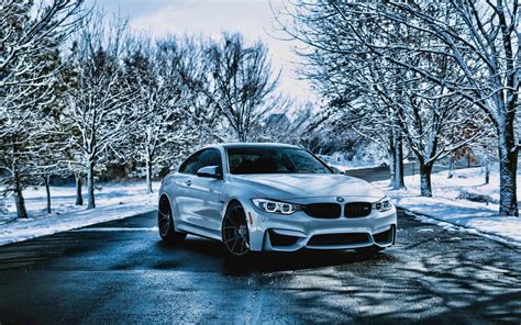 Download Wallpapers Bmw M4 Hdr Winter Tuning F82 2019 Cars Tunned