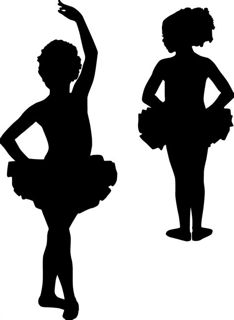 Little Girl Ballerina Silhouette At Getdrawings Free Download