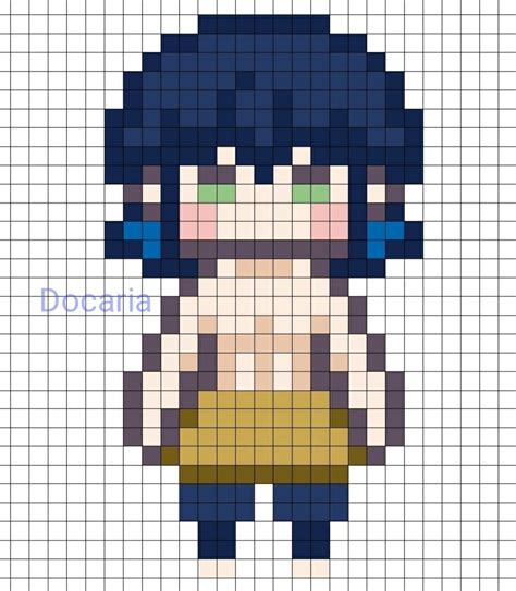 Anime Pixel Art Grid Easy Bmp Reginald