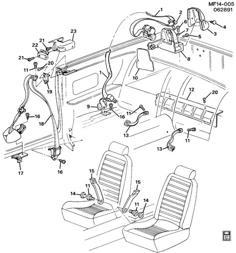Pontiac Firebird F67 Seat Belts Convertible Epc Online
