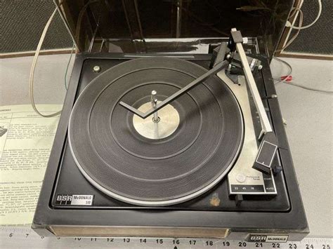 Bsr Mcdonald Turntable And Speakers Legacy Auction Company