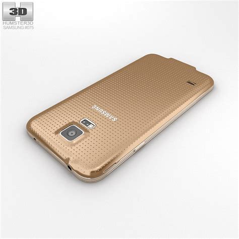 Samsung Galaxy S5 Gold 3d Model Electronics On Hum3d