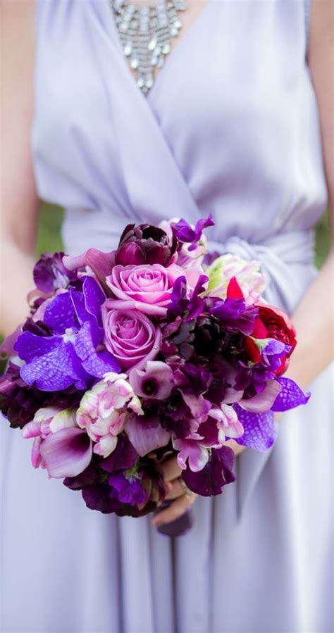 Bridesmaids With Images Purple Wedding Theme Violet