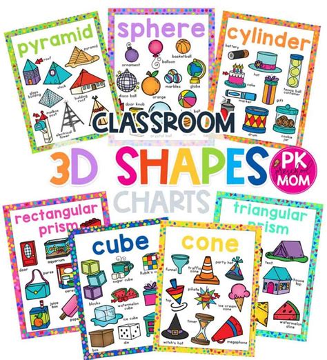 Preschool Classroom Printables Shape Chart Classroom Ts Free