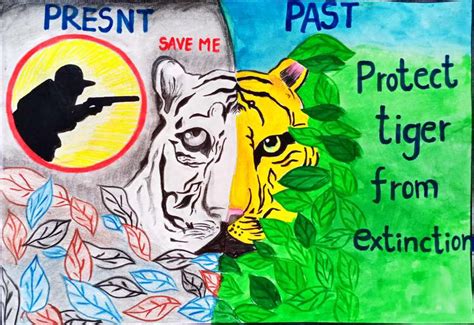 Advertising posters for your inspiration. Global Tiger Day | Art Competition Winners - Vizag Zoo