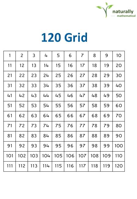 120 Grid Natural Maths