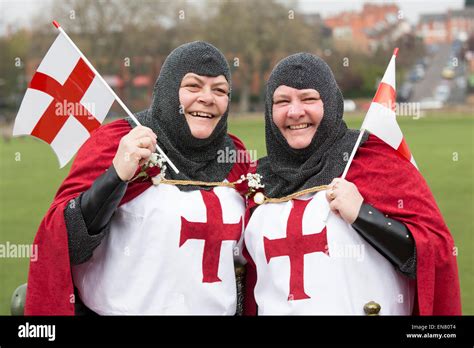 st george s day parade in nottingham hundreds marched from the forest recreation ground into